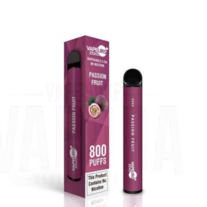 Vape Descartável Passion Fruit – Vapeurs  800 puffs – Sem Nicotina